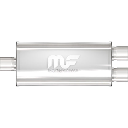 MAGNAFLOW 5 X 8IN. OVAL STRAIGHT-THROUGH PERFORMANCE EXHAUST MUFFLER 3/2.5" 12288