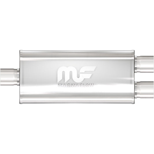 MAGNAFLOW 5 X 8IN. OVAL STRAIGHT-THROUGH PERFORMANCE EXHAUST MUFFLER 3/2.5" 12288